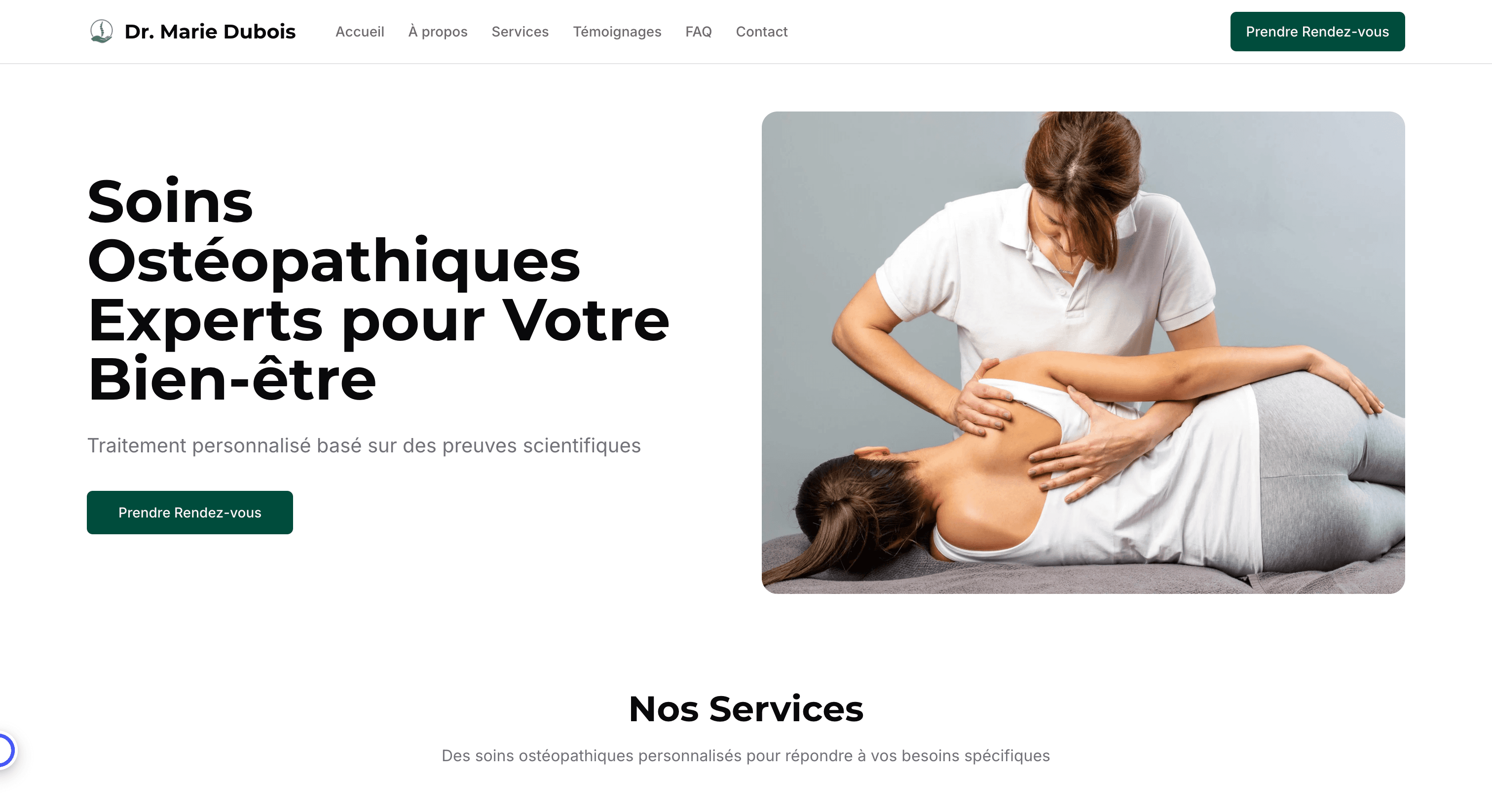 Site Ostéopathe